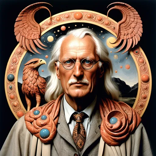 Prompt: Carl Jung as Abraxas