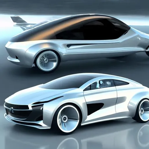 Prompt: a 2-door coupe aircraft, futuristic and dynamic style, with simple background
