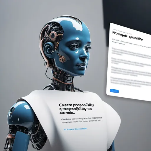 Prompt: Crea un prompt sobre la responsabilidad en la IA