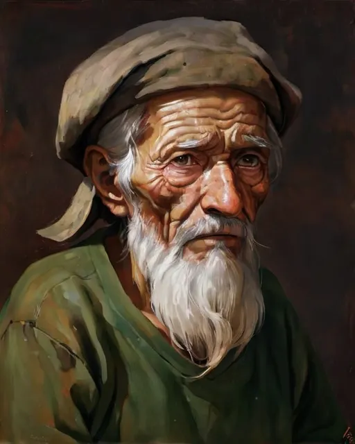 Prompt: an old man