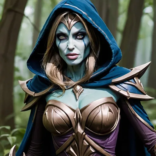 Prompt: Sylvanas Windrunner, played by Angelina Jolie