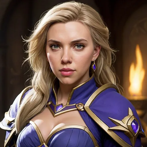 Prompt: Jaina Proudmoore, played by Scarlett Johansson