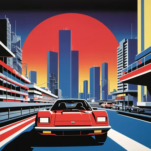 Prompt: hiroshi nagai inspired poster