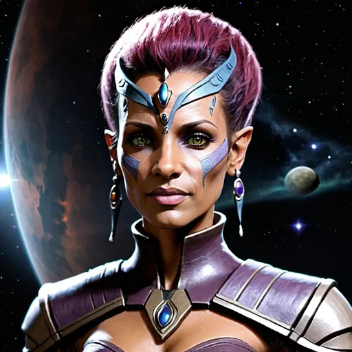 Prompt: create a female jem'hadar