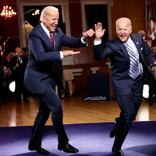 Prompt: Professional portrait photo, Joe Biden performing gangnam style dance, highly detailed.
