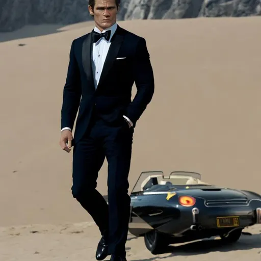 Prompt: HENRY CAVHILL AS JAMES BOND