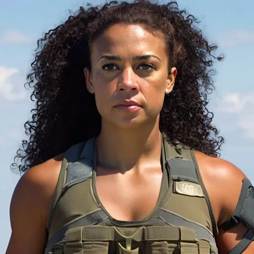 Prompt: MIXED RACE FEMALE NAVY SEAL