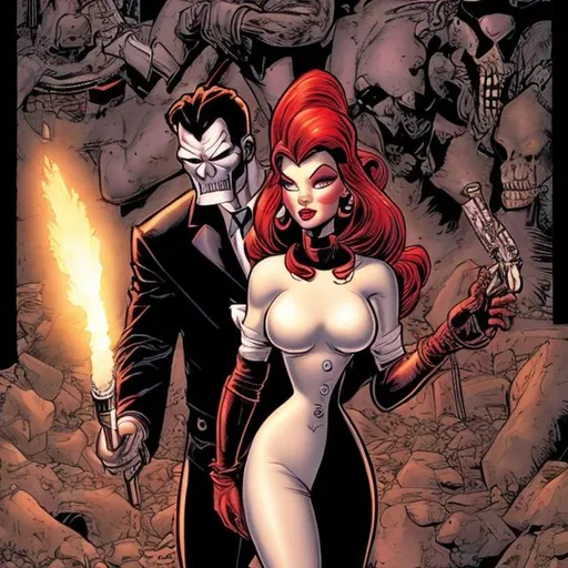 Prompt: JESSICA RABBIT ASTHE PUNISHER