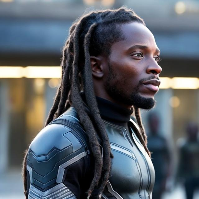 Prompt:  BLACK MALE DREADLOCKED THE WINTER SOLDIER