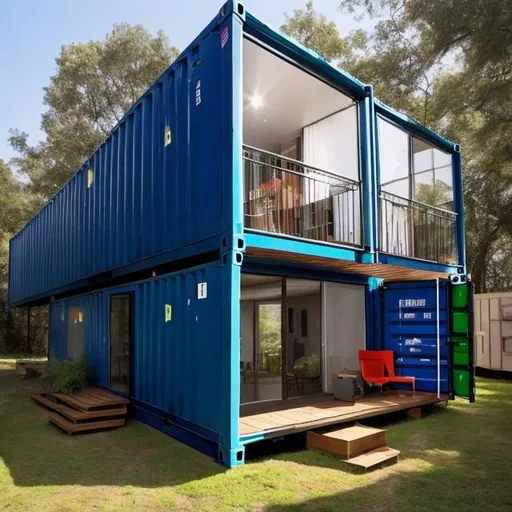 Prompt: SHIPPING CONTAINER HOME