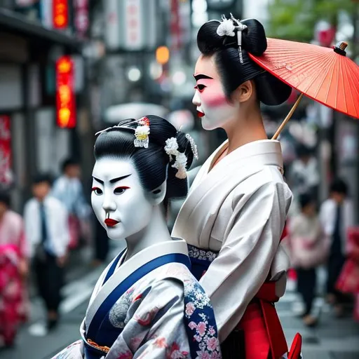 Prompt: GEISHA IN TOKYO, JAPAN