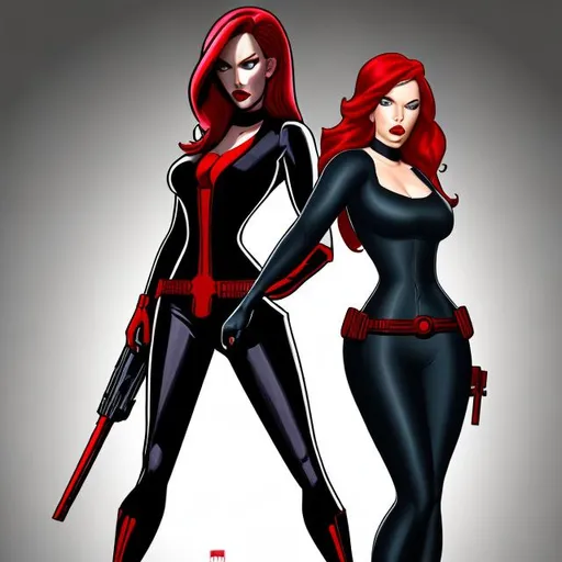 Prompt: JESSICA RABBIT AS BLACK WIDOW