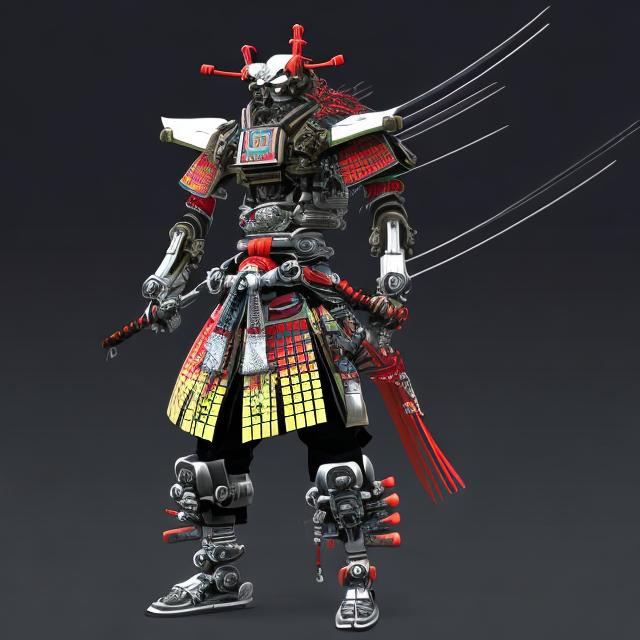 Prompt: CYBERNETIC SAMURAI