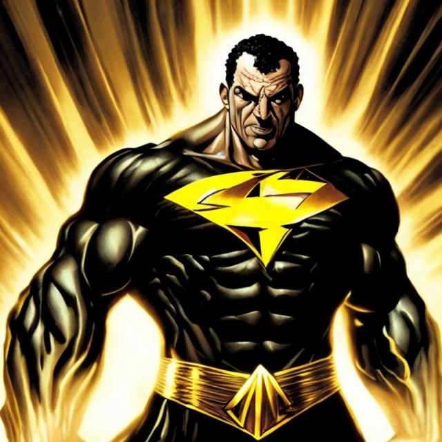 Prompt: BLACK ADAM