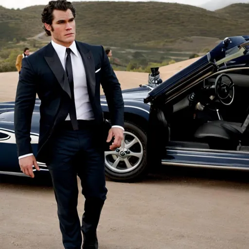 Prompt: HENRY CAVHILL AS JAMES BOND