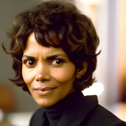 Prompt: HALLE BERRY AS JOAN WICK IN COLOR