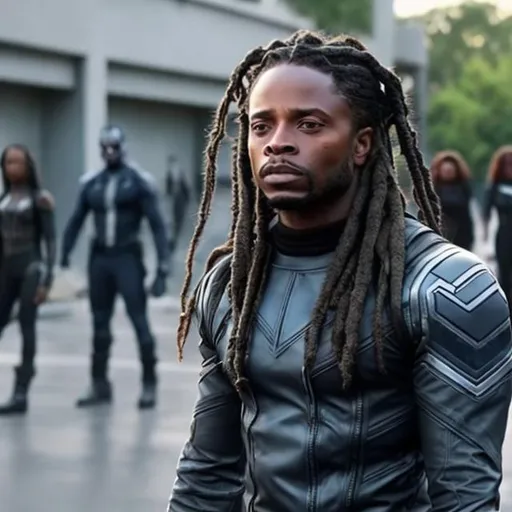 Prompt:  BLACK MALE DREADLOCKED THE WINTER SOLDIER