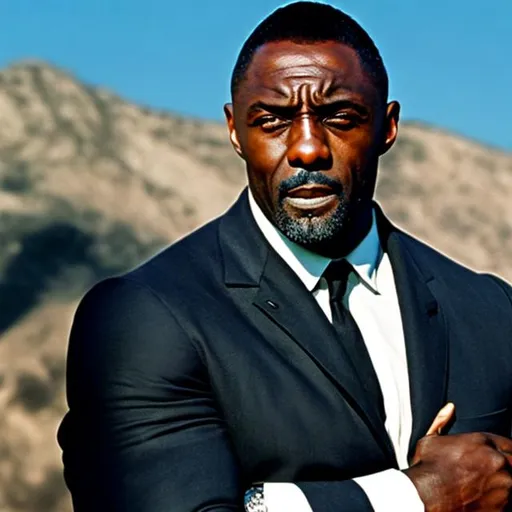 Prompt: Idris Elba as James Bond in from Russia with love 