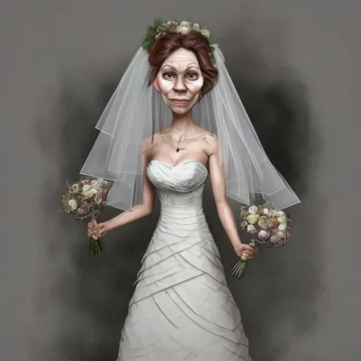 Prompt: Ugly bride