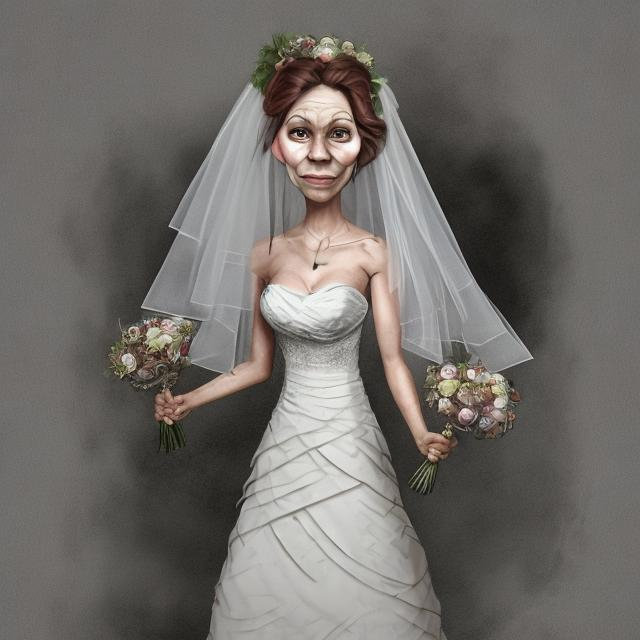 Prompt: Ugly bride