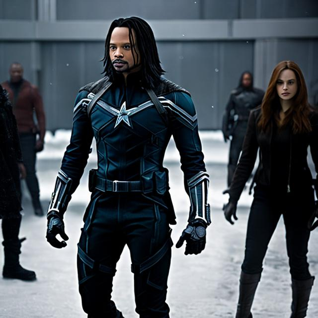 Prompt: BLACK THE WINTER SOLDIER