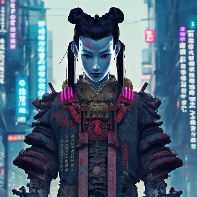 Prompt: CYBERPUNK SAMURAI