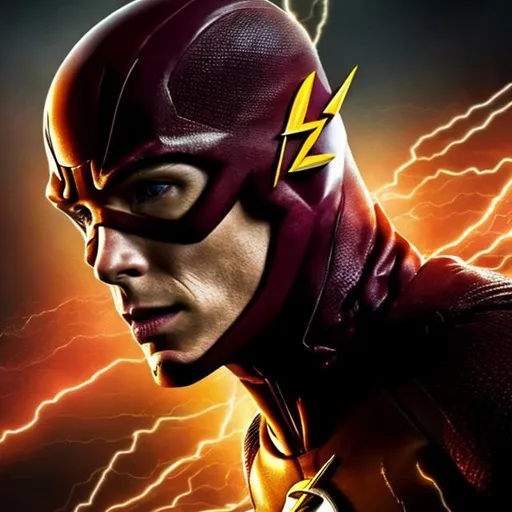 Prompt: CREATE A HIGHLY DETAILED IMAGE OF CILLIAN MURPHY AS THE FLASH