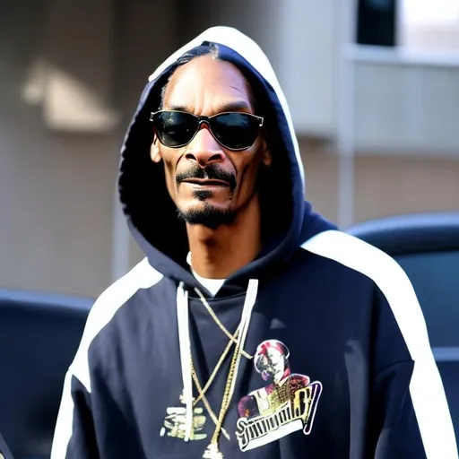 Prompt: SNOOP DOGG IN A HOODIE