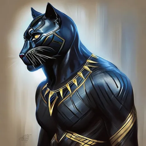 Prompt: Black Egyptian black panther      