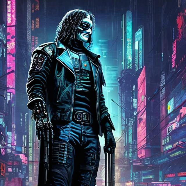 Prompt: CYBERPUNK THE CROW