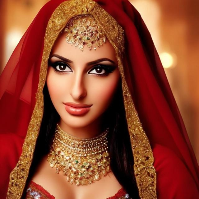 Prompt: ARABIAN FEMALE BEAUTY