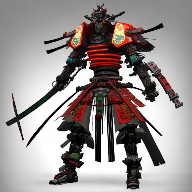 Prompt: CYBERNETIC SAMURAI