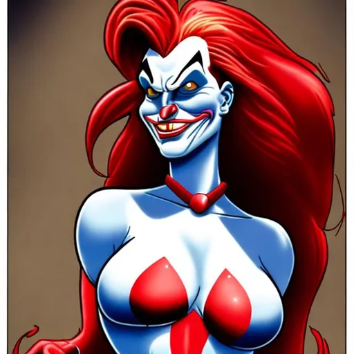 Prompt: JESSICA RABBIT AS THE JOKER