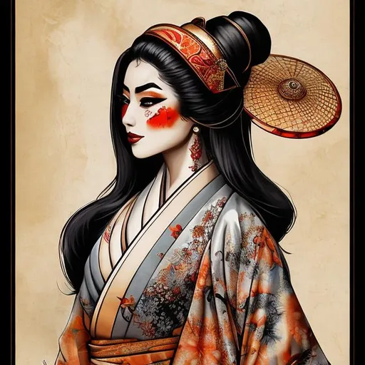 Prompt: ARAB FEMALE GEISHA 