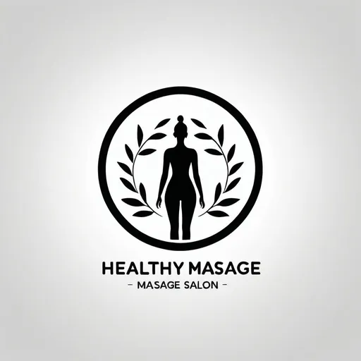 Prompt: Logo for Healthy and Massage Salon. Vector, simplistic minimalistic, 2k hd, high contrast logo