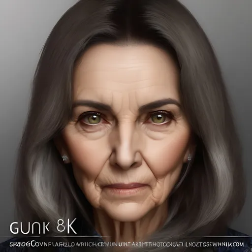 Prompt: photorealistic, 98 year old woman, brown dry hair, slim face, wrinkled skin, detailed eyes, black background, perfect composition, detailed face, realistic, super detailed, 8k, high quality, artstation, sharp focus, studio photo, intricate details, highly detailed, by greg rutkowski, (extremely detailed CG unity 8k wallpaper), trending on ArtStation, trending on CGSociety, Intricate, High Detail, sharp focus, dramatic, photorealistic painting art by midjourney and greg rutkowski, the most beautiful artwork in the world