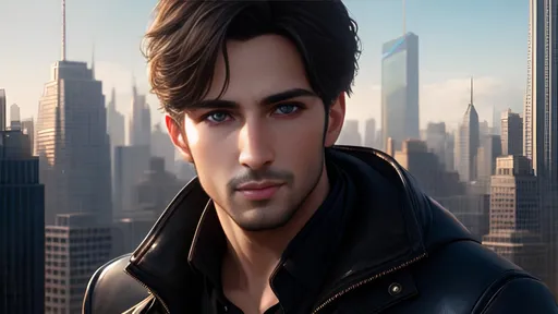 Prompt: photorealistic, waist-length picture, four men, 26 year old, {perfect eyes}, dreamy eyes, busy city, perfect composition, detailed face, realistic, super detailed, 8k, high quality, artstation, sharp focus, studio photo, intricate details, highly detailed, by greg rutkowski