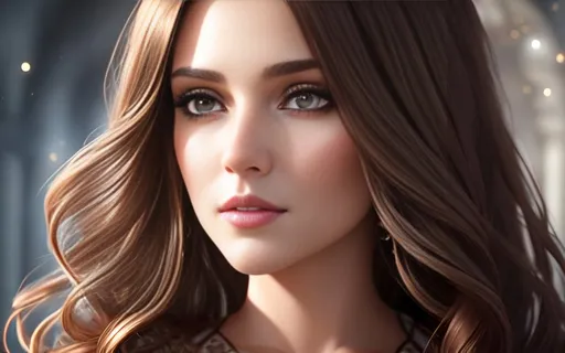 Prompt: photorealistic full body portrait, a beautiful girl with long wavy {brown} hair in a stunning dark white dress, {perfect eyes}, perfect composition, detailed face, realistic, super detailed, 8k, high quality, artstation, sharp focus, studio photo, intricate details, highly detailed, by greg rutkowski