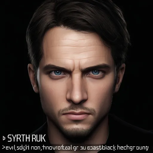 Prompt: photorealistic, 27 year old man, brown hair, evil face, detailed eyes, black background, perfect composition, detailed face, realistic, super detailed, 8k, high quality, artstation, sharp focus, studio photo, intricate details, highly detailed, by greg rutkowski, (extremely detailed CG unity 8k wallpaper), trending on ArtStation, trending on CGSociety, Intricate, High Detail, sharp focus, dramatic, photorealistic painting art by midjourney and greg rutkowski, the most beautiful artwork in the world