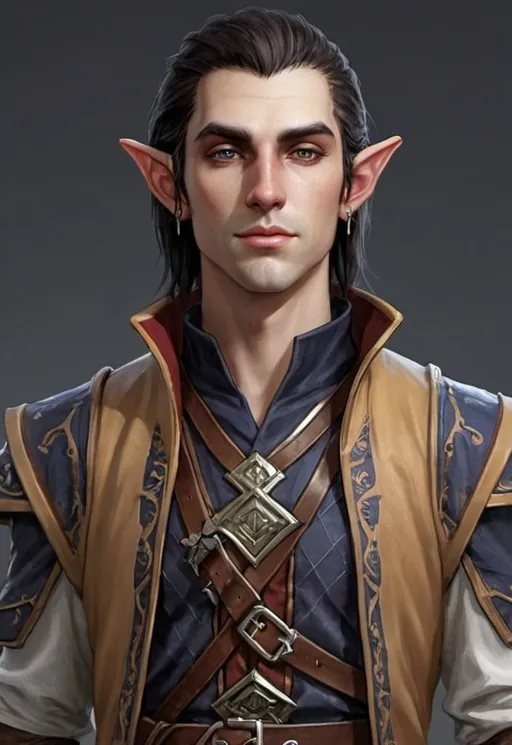 Prompt: Aeon pathfinder kineticist male half-elf
