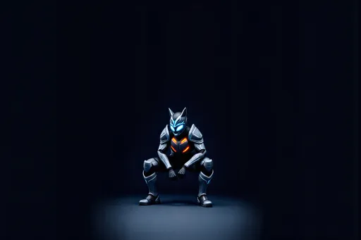 Prompt: @OOHo0jx17Va7eg4gs9tx Role: Strategist, Spear-Fighter, Second-in-Command
Tone: Agile, thoughtful, carrying survivor’s guilt

Physical Appearance 

Eyes: Steel blue


Facial features: Sharp jawline, slightly angular, intelligent intensity
Armor Design


Color Palette: Electric Blue + Silver + Black


Blue energy veins running along suit


Armor style: Lightweight, aerodynamic, almost ninja-like


Helmet: Fox-like slanted visor, glowing blue eye-lines


Weapon: Electro-spear that collapses into dual batons


Texture: Carbon fiber plates + matte panels


Personality


Calm but deeply emotional inside


Analytical thinker, overthinks


Carries guilt about Jason/ Krimson


Loyal to a fault


Finds peace only in precision and motionPrompt keywords
“electric blue futuristic ranger armor, carbon fiber, glowing veins, spear fighter, athletic East Asian hero, sharp features, blue fox visor, sci-fi warrior”, Leaning Forward, Elbows On Knees