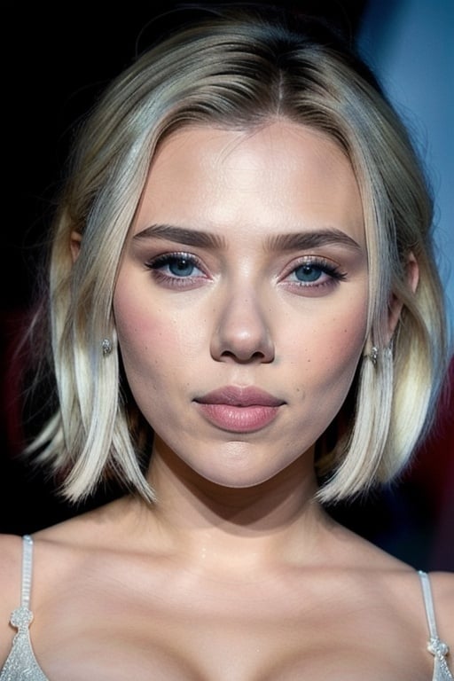 Prompt: scarlett johansson merge with elizabeth olsen, white hair, young, perfect skin, beautiful and gorgeous female, half body portrait, Hyper-Realistic, HD, detailed face, 8K resolution, dynamic lighting, hyperdetailed, symmetrical face, accurate anatomy, HD photo, HD portrait, highly detailed, very detailed, good lighting, smooth skin, baby soft skin, ultra HD, plump lips