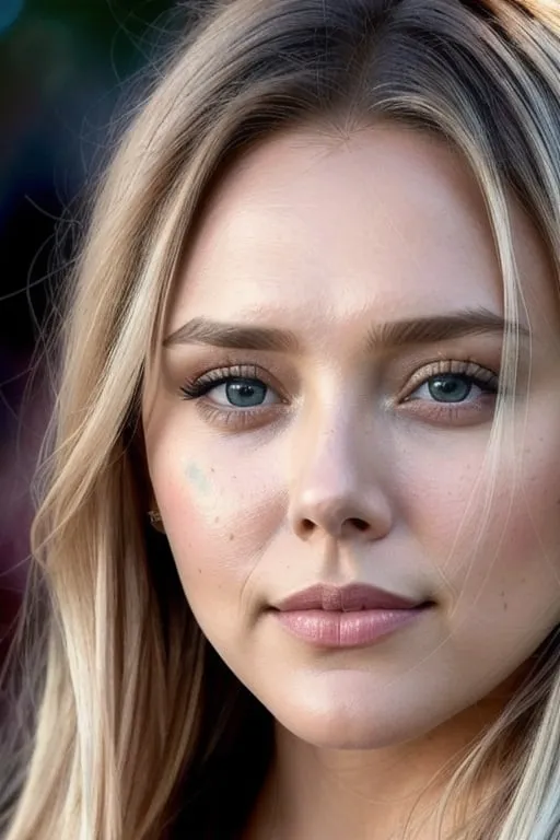 Prompt: portrait of elizabeth olsen merge with young Charlize Theron, white hair, twenty years old, models, perfect skin, beautiful and gorgeous female, Hyper-Realistic, HD, detailed face, 8K resolution, dynamic lighting, hyperdetailed, symmetrical face, accurate anatomy, HD photo, HD portrait, highly detailed, very detailed, studio lighting, smooth skin, baby soft skin, ultra HD, plump lips