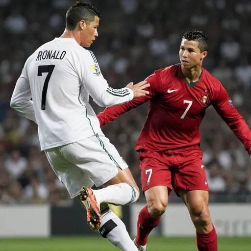 Prompt: C.RONALDO VS RONALDO