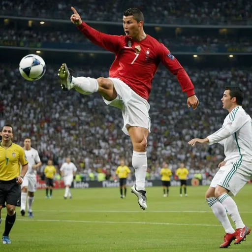 Prompt: C.Ronaldo score the bycicle kick





