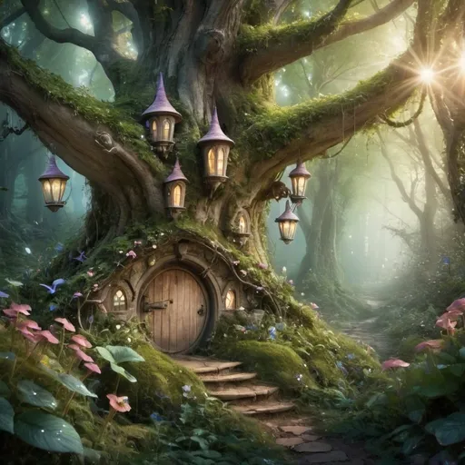 Prompt: fairy forest, magical, mystical