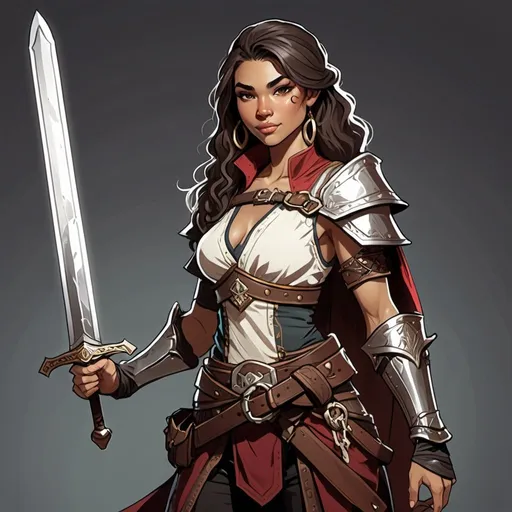 Prompt: Make random DnD human full body, characters, add Fantasy clothing using the style reference, and add DnD classes, make them human ethnicity, sword and sorcery style, use DND art style.
