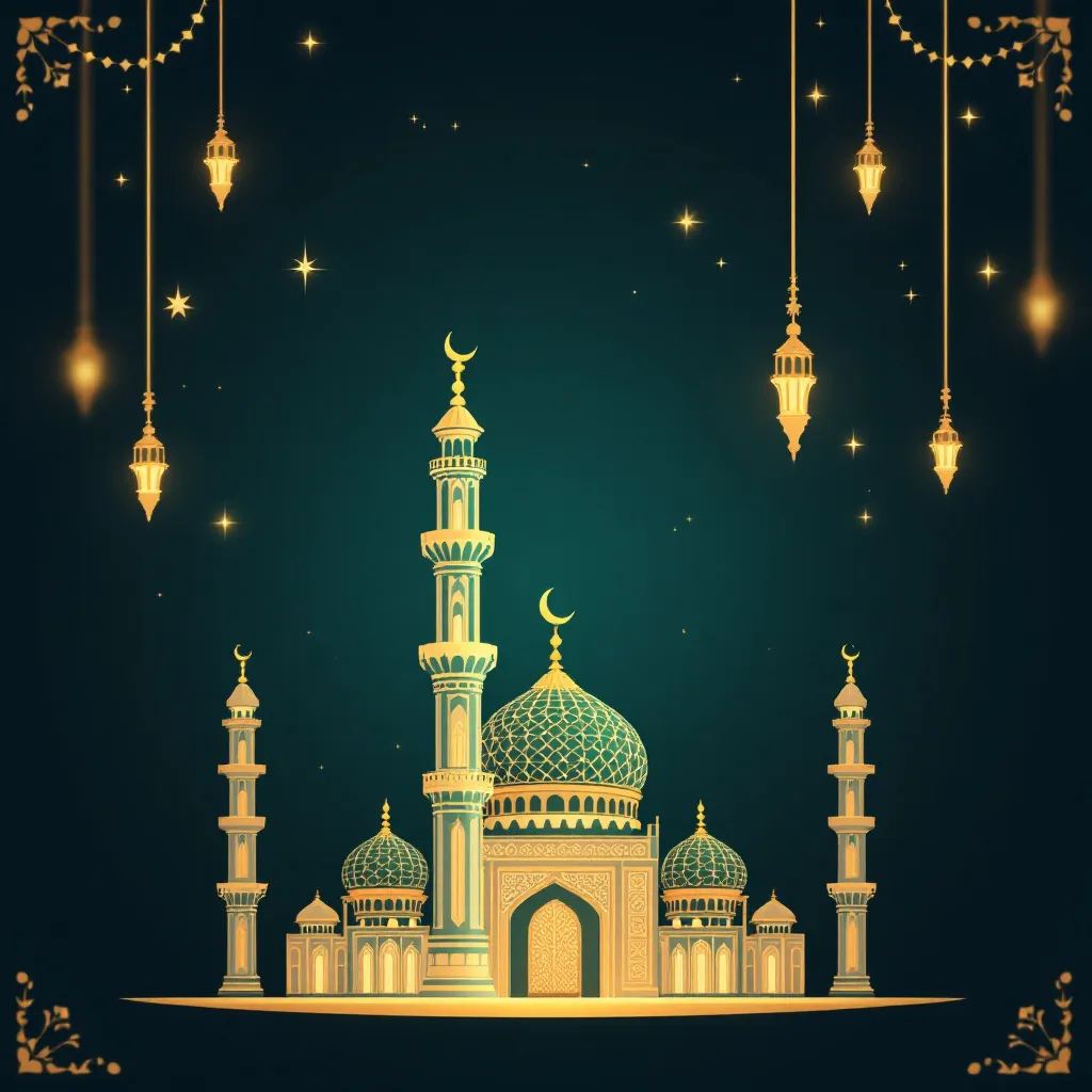 Prompt: buat tema eid mubarak dengan latar coil galvalum. beri tulisan EIs Mubarak