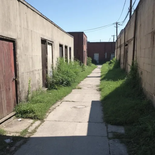 Prompt: neglected alleyway 