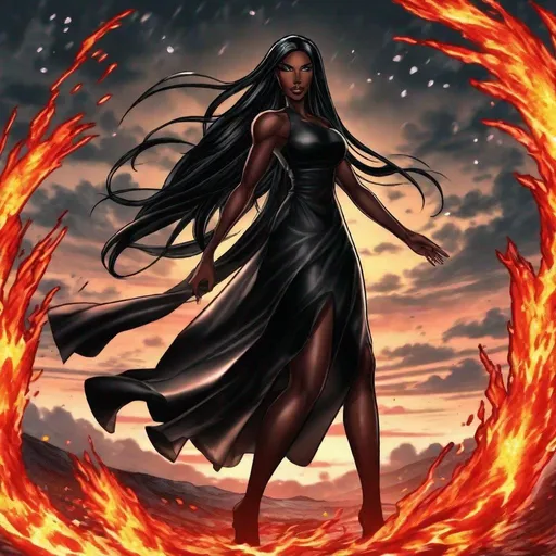 Prompt: A beautiful 59 ft tall 28 year old ((Latina))  anime darkness elemental queen with dark brown skin and a beautiful strong face. She has a strong body. She has long straight black hair that covers the entire left side of her face at the top and she has black eyebrows. She wears a beautiful long black dress that has a silvery glitter to it. She has brightly glowing white eyes with white pupils. She has black lips. She wears a sliver tiara. She has a black aura behind her. She is at you with her glowing white eyes. She is looking in a mirror in a room. Full body art. Beautiful art. 
{{{{high quality art}}}} ((Darkness goddess)). Illustration. Concept art. Symmetrical face. Digital. Perfectly drawn. A beautiful background. Perfect hands. Only dark brown skin, hair covering left side of face, two arms and hands, cover left side of head, follow prompt, full view of dress and body